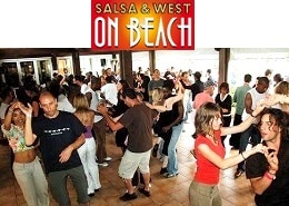 salsa west on beach